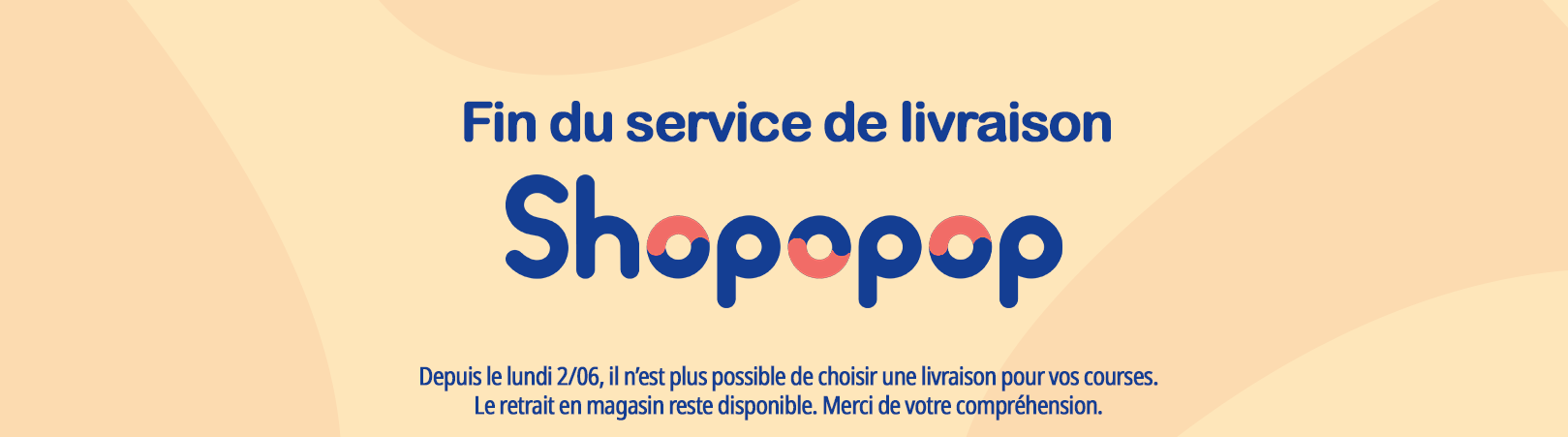 Arret du service de livraison Shopopop
